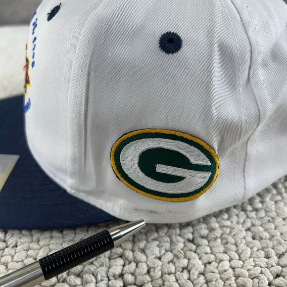Vintage Super Bowl XXXIII Snapback Hat OSFA Denver Broncos Two Tone Dead Stock - Picture 8 of 8